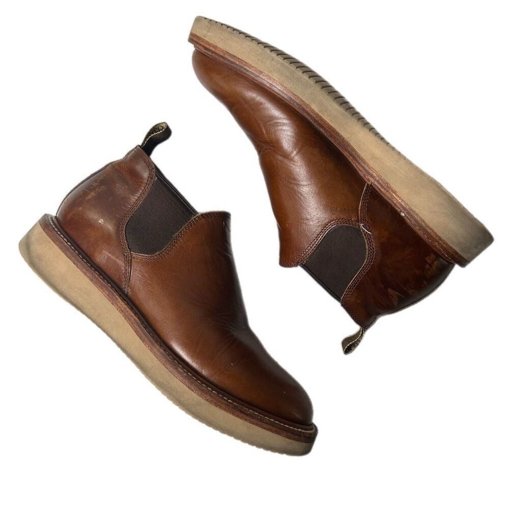 Taylor Stitch Brown Leather The Low Top Ranch Boot Sz 8